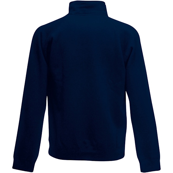 Fruit Of The Loom Herr Zip Neck Sweatshirt 3XL Deep Navy Deep Navy 3XL