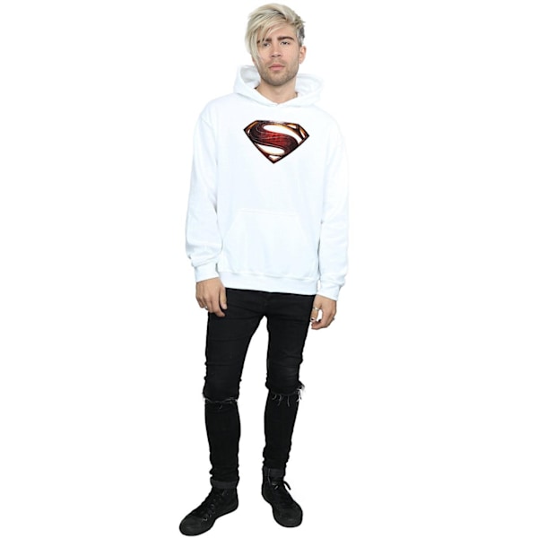 DC Comics Justice League Movie Superman Emblem Hoodie 3XL White 3XL