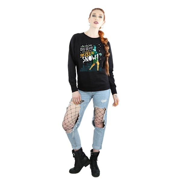 Elf Dam/Kvinnor Gul Snow Sweatshirt M Svart Black M