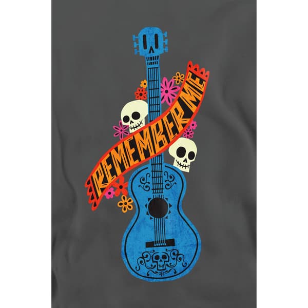 Coco Unisex Vuxen Remember Me Gitarr Med Döskallar Sweatshirt L C Charcoal L
