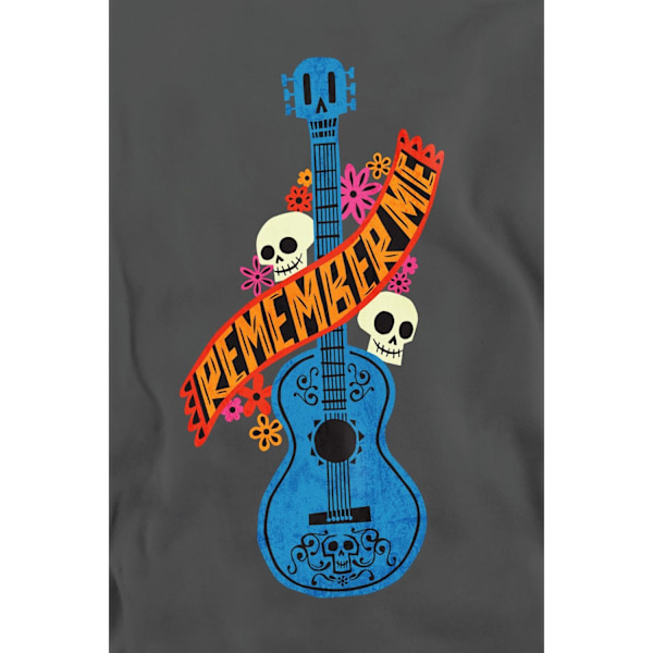 Coco Unisex Vuxen Remember Me Gitarr Med Döskallar Sweatshirt M C Charcoal M