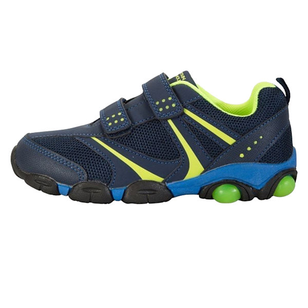 Mountain Warehouse Barnens/Barnens Ljusa Tränare 8 UK Barn Navy/Lime Green 8 UK Child