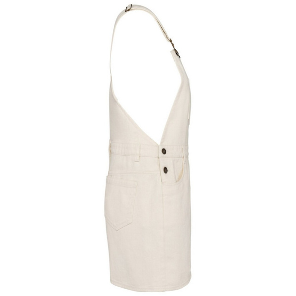 Native Spirit Dam/Dam Eco Vänlig Dungaree Klänning 10 UK I Ivory 10 UK