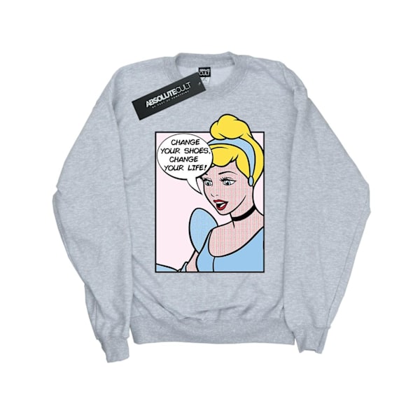 Disney Princess Girls Cinderella Pop Art Sweatshirt 5-6 år S Sports Grey 5-6 Years