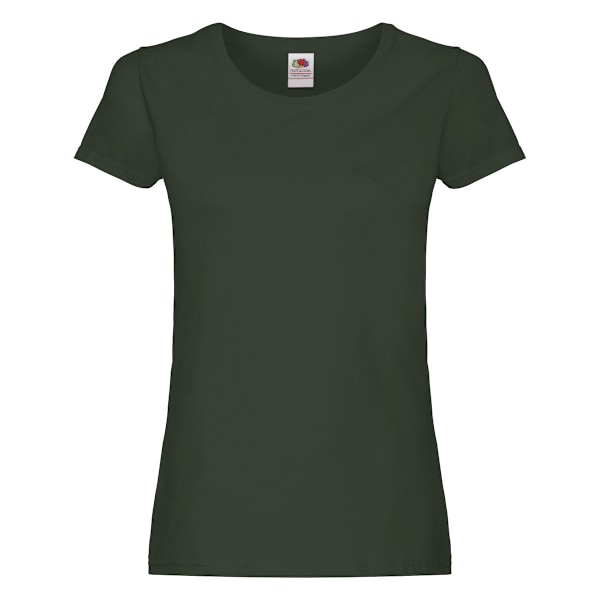 Fruit of the Loom Dam/Dam T-shirt XS Flaskegrøn Bottle Green XS