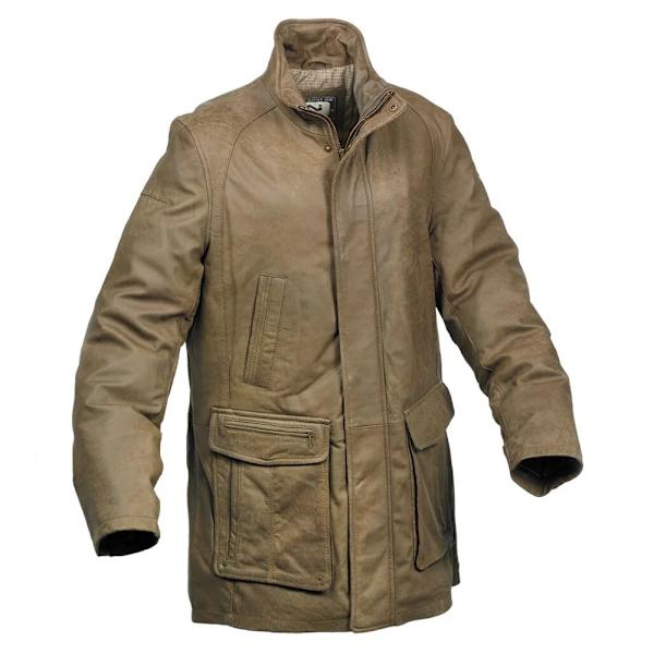 Eastern Counties Leather Herr Läder Mid Längd Jacka 40 Khak Khaki 40