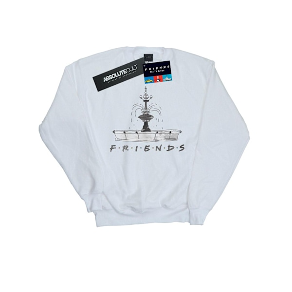 Friends Boys Fountain Sketch Sweatshirt 7-8 År Vit White 7-8 Years