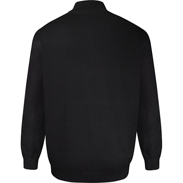 Duke Herr D555 Franco 1 Stickad Helzip Kingsize Huvtröja 5XL Svart Black 5XL