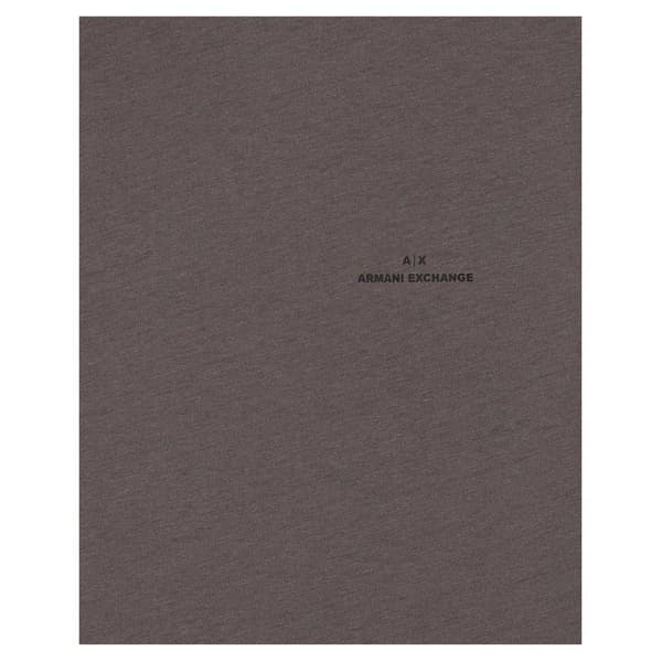 Armani Exchange Herr Logotyp Präglad Vanlig T-Shirt S Måsgrå Gull Grey S