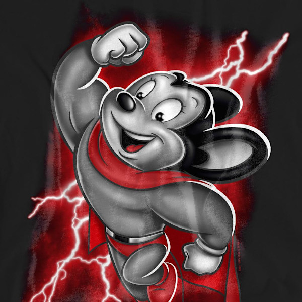 Mighty Mouse Unisex Vuxen Mighty Storm T-Shirt S Svart Black S
