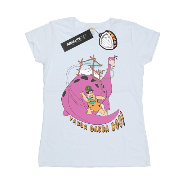 The Flintstones Dam/Damer Yabba Dabba Doo Bomull T-shirt L White L