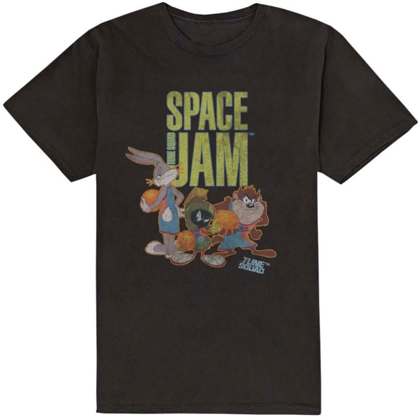 Space Jam Unisex Adult Tune Squad T-shirt i bomull M Svart Black M