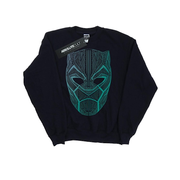 Marvel Boys Black Panther Tribal Mask Sweatshirt 9-11 år Marinblå Navy Blue 9-11 Years