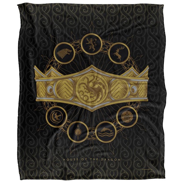 House Of The Dragon Seven Kingdoms Filt En Storlek Flerfärgad Multicoloured One Size
