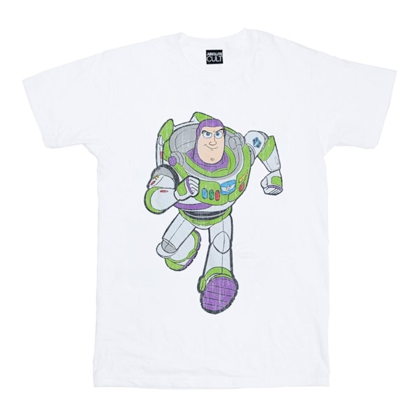 Disney Pojkar Toy Story 4 Klassisk Buzz Lightyear T-Shirt 7-8 År White 7-8 Years