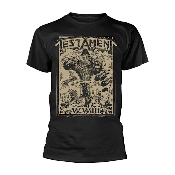 Testament Unisex Vuxen WWIII T-Shirt S Svart Black S