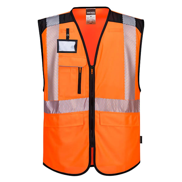Portwest Hi-Vis säkerhetsväst för män 3XL orange/svart Orange/Black 3XL