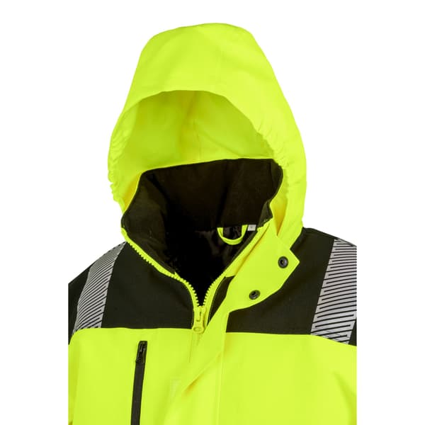 SAFE-GUARD by Result Herr Printable Safety Soft Shell Jacka 3X Fluorescent Yellow/Black 3XL
