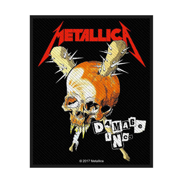 Metallica Damage Inc Standard Patch One Size Svart/Röd/Orange Black/Red/Orange One Size