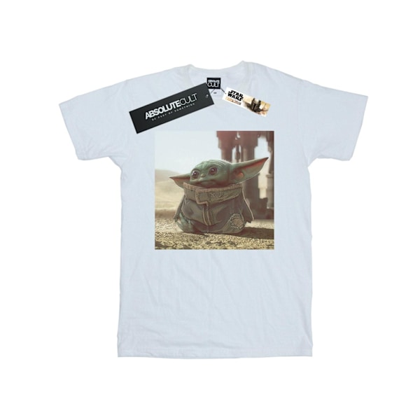 Star Wars Boys The Mandalorian The Child Scene T-Shirt 7-8 år White 7-8 Years