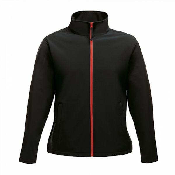 Regatta Womens/Ladies Ablaze Printable Soft Shell Jacket 12 UK Black/Classic Red 12 UK
