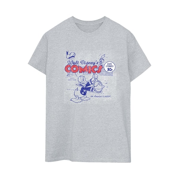 Disney Dam/Dam Donald Duck Comics Bomull Boyfriend T-Shir Sports Grey 3XL
