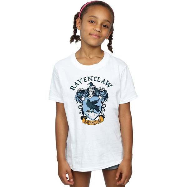 Harry Potter T-shirt i bomull för flickor, Ravenclaw, 12-13 år, vit White 12-13 Years