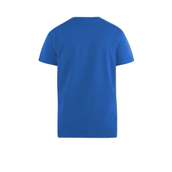 D555 Herr Signature-2 V-ringad T-shirt M Blå Blue M