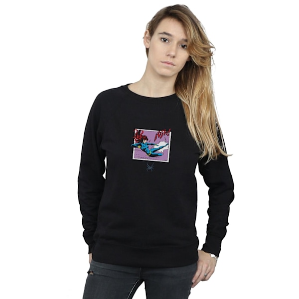 Marvel Comics Dam/Kvinnor Svart Änka Kick Frame Sweatshirt M Black M