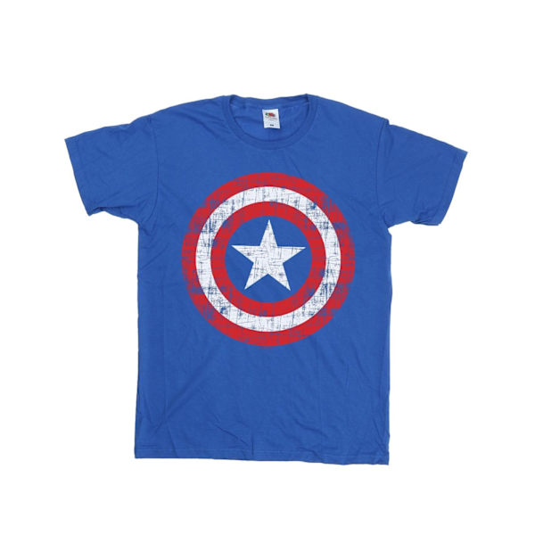 Marvel Dam/Kvinnor Avengers Captain America Repad Sköld Royal Blue M