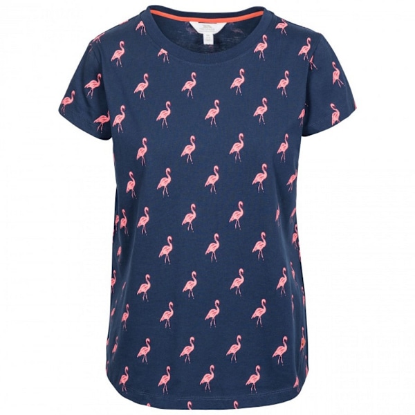 Trespass Womens Carolyn Kortärmad Mönstrad T-shirt L Marinblå Navy Flamingo L