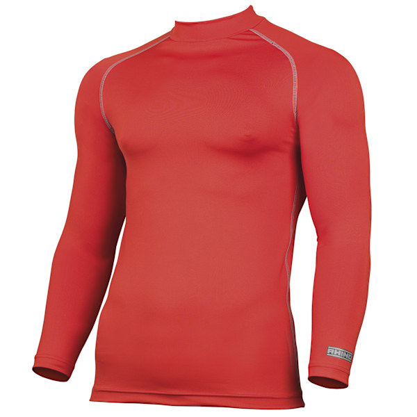 Rhino Termobyxor för Herr Långärmad Baslager Väst Topp 2X Red 2XL