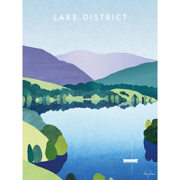 Henry Rivers Lake District Windemere Canvas Print 50cm x 40cm M Multicoloured 50cm x 40cm