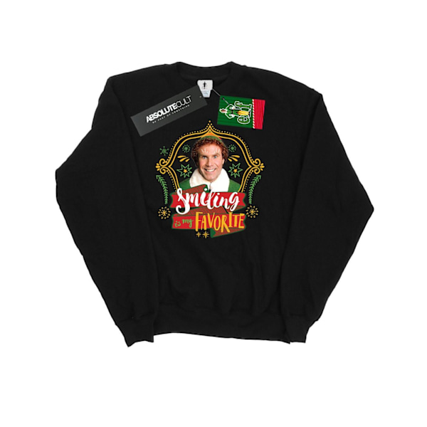 Elf Herr Buddy Leende Sweatshirt L Svart Black L