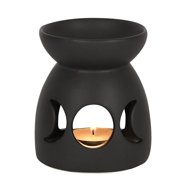 Something Different Triple Moon Oljelampa En Storlek Svart Black One Size