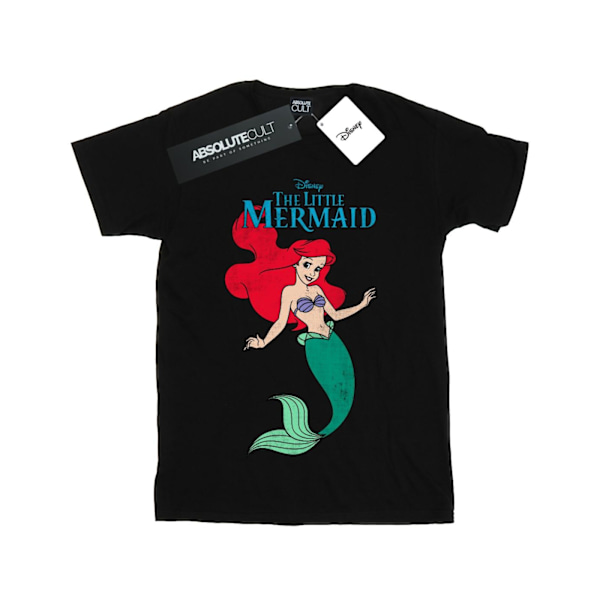 Disney Dam/Damer The Little Mermaid Line Ariel Bomull Boyfriend T-Shirt XXL Svart Black XXL