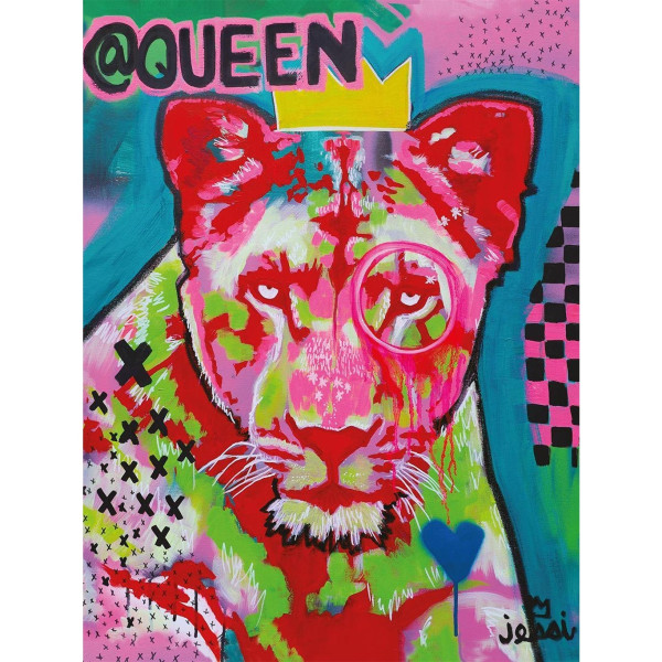 Jessi Dahlquist @Queen Canvas Print 80cm x 60cm Flerfärgad Multicoloured 80cm x 60cm