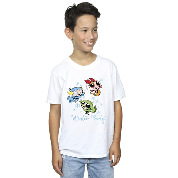 The Powerpuff Girls Boys Girls Vinterfest T-shirt 12-13 år White 12-13 Years