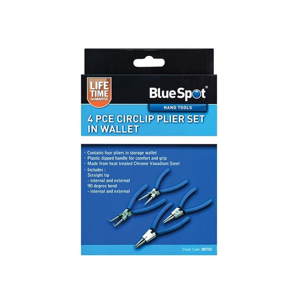 Bluespot Tools Låsringstångset, 4 Delar En Storlek Multi Colou Multi Colour One Size