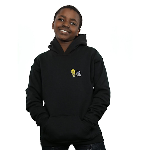 Star Wars Boys Resistance Droids Brösttryck Hoodie 7-8 år B Black 7-8 Years