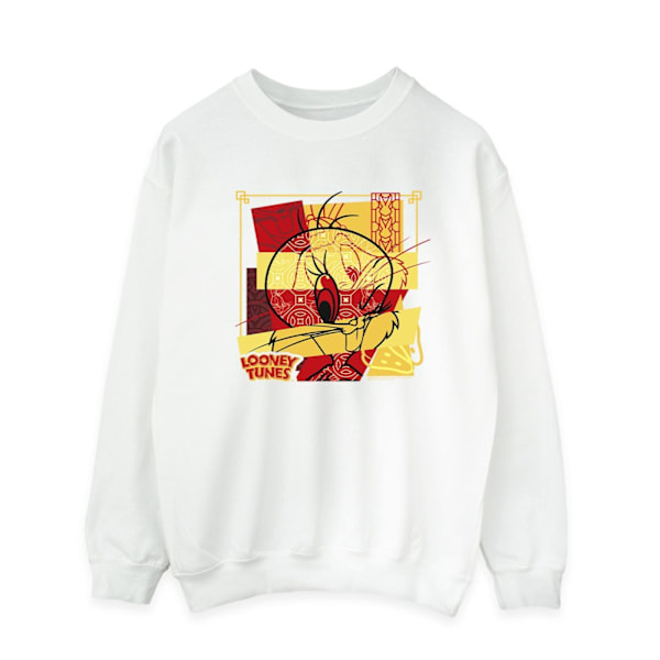 Looney Tunes Mens Tweeday Rabbit Nyårströja L Vit White L