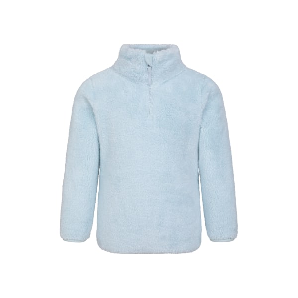 Mountain Warehouse Barn/Flickor Teddy Halv Zip Fleece Topp 3-4 Pale Blue 3-4 Years