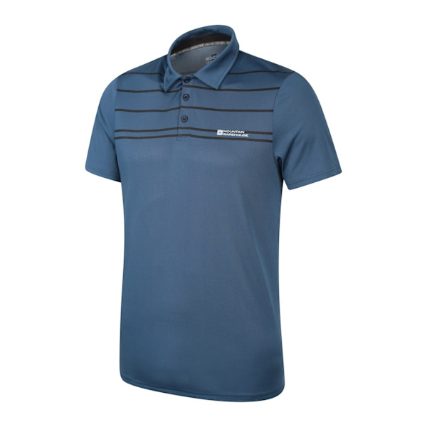 Mountain Warehouse Mens Away IsoCool Polo Shirt XXS Blå Blue XXS