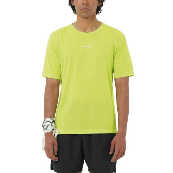 Salomon Herr Shakeout Core Logo Löpar T-shirt L Lime Lime L