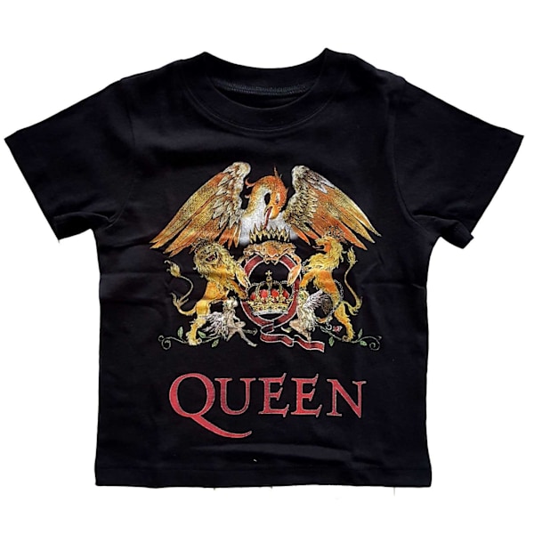 Queen Barn/Barn Classic Crest T-shirt 3 år Svart Black 3 Years