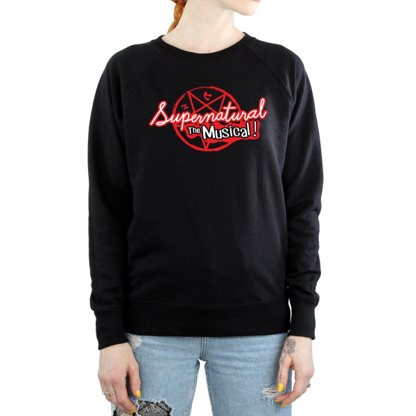 Supernatural Dam/Kvinnor The Musical Sweatshirt XXL Svart Black XXL