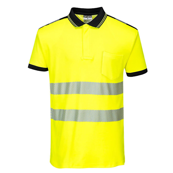 Portwest Herr PW3 Hi-Vis Comfort Polotröja 4XL Gul/Svart Yellow/Black 4XL