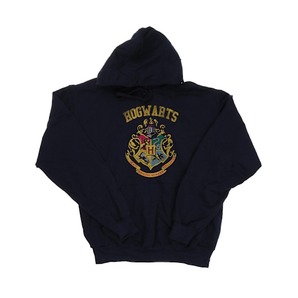 Harry Potter Dam/Kvinnor Hogwarts Varsity Hoodie S Marinblå Navy Blue S