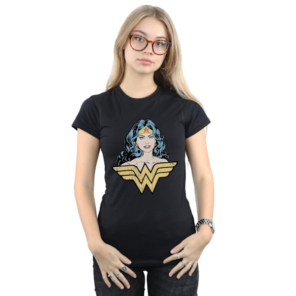 Wonder Woman Dam/Kvinnor Gaze Bomull T-shirt XL Svart Black XL