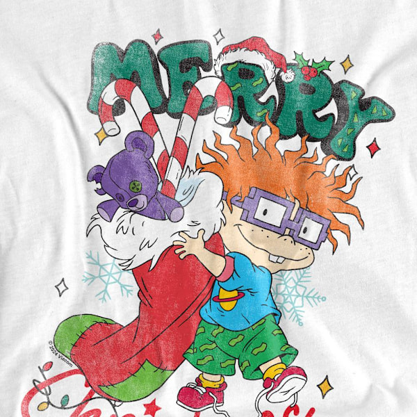 Rugrats Herr Chucky Julstrumpa T-Shirt M Vit White M